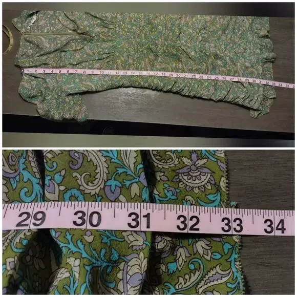 VERONICA BEARD Shala Ruched Paisley Ruffle Dress Size 4 - Picture 8 of 16